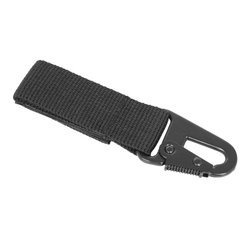 Mil-Tec - Gurt mit Metallkarabiner - 70mm - Schwarz - 15916002