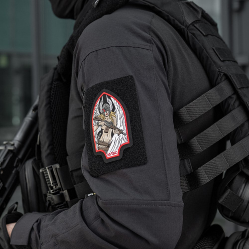 M-Tac - Naszywka Valkyrie - Haft - Czarny/Czerwony - 51425233