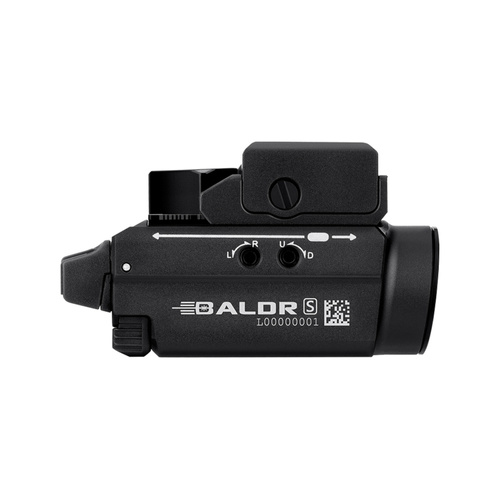 Olight - Latarka taktyczna na broń z celownikiem laserowym BALDR S - 800 lumenów - Czarna