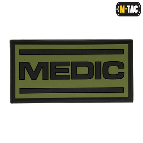 M-Tac - Medic 3D PVC Aufnäher - Schwarz/Oliv - 51125102
