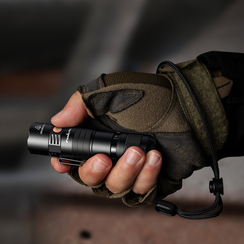 Fenix - Tactical LED Flashlight PD26R ACE with 1600 mAh Battery - 1300 lm - Black - PD26R ACE.