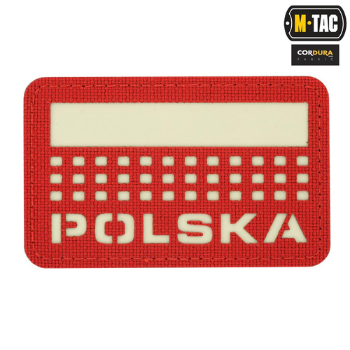 M-Tac - Flag patch - Poland 50х80 - Laser Cut - Red / Fluo - 51007233