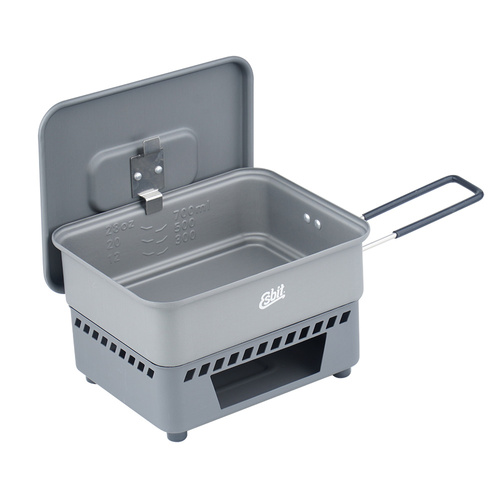 Esbit - Solid Fuel Cookset - 1.1 L - Aluminum - CS1100HA 