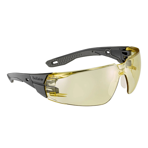 Bolle Safety - Safety Glasses RUSH+ 2.0 - EN ISO 16321-1 - Platinum - Yellow - RUSPMN32E