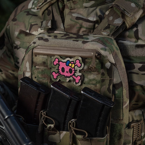 M-Tac - Naszywka Pink Kitty - Haft - Kokardka Żółto-Niebieska - MultiCam - 51393008