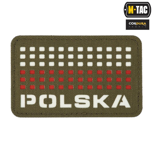 M-Tac - Flag patch Poland 50х80 - Laser Cut - Red / Ranger Green / White - 51007123