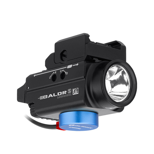 Olight - Latarka taktyczna na broń z celownikiem laserowym BALDR S - 800 lumenów - Czarna