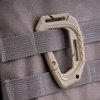 Mil-Tec - Karabińczyk Tactical Carabiner MOLLE - Polimer - 2 sztuki - Zielony OD - 15922501