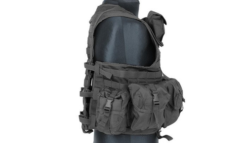 Mil-Tec - Modular Vest Reactor - MOLLE/PALS - Black - 10712102