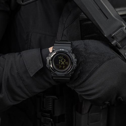 M-Tac - Taktische Uhr mit Kompass 2233 - Schwarz - 50010002