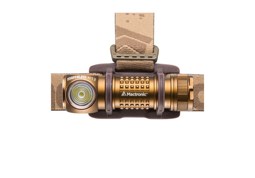 Mactronic - Sirius H12 Rechargeable LED Headlamp - 1200 lm - Coyote Brown - AHL0172