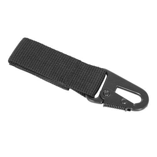 Mil-Tec - Strap with metal carabiner - 70mm - Black - 15916002