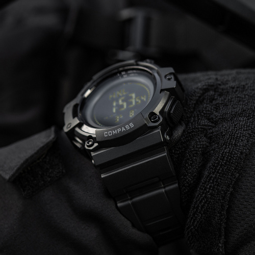 M-Tac - Taktische Uhr mit Kompass 2233 - Schwarz - 50010002