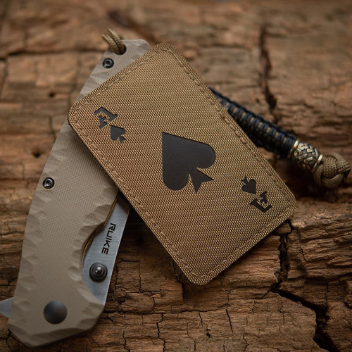 M-Tac - Militär-Patch - Ace of Spades - Coyote / Schwarz - 51109502