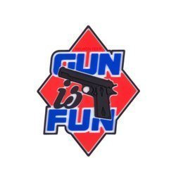 Helikon - Naszywka PVC - Gun is Fun - OD-GIF-RB-25