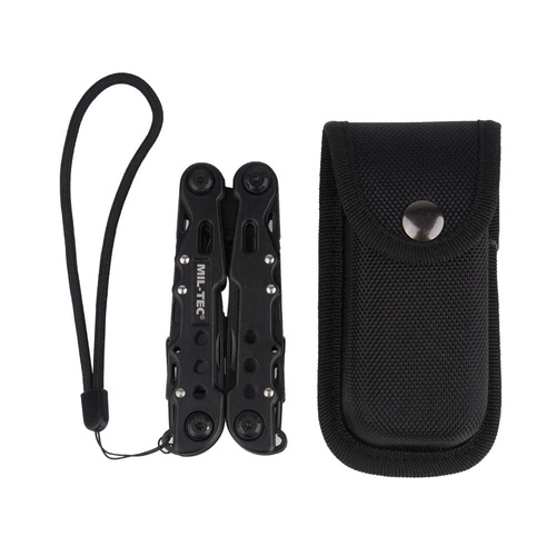 Mil-Tec - Narzędzie multitool Black duże z etui - 15406102