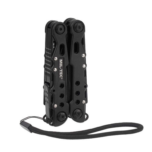 Mil-Tec - Narzędzie multitool Black duże z etui - 15406102