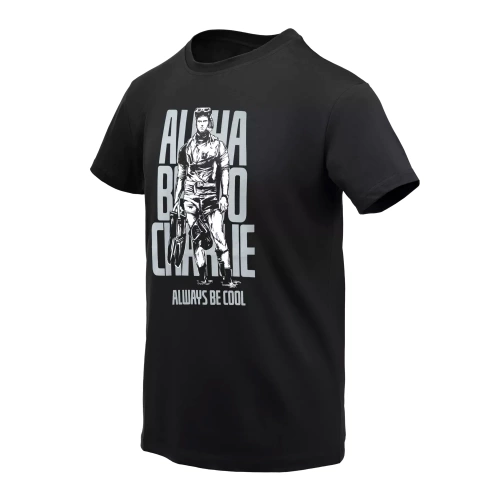 Helikon - T-shirt Alfa Bravo Charlie - Bawełna - Czarny - TS-ABH-CO-01