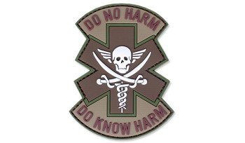 101 Inc. - 3D-Aufnäher - Do No Harm - Braun