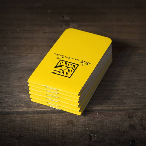 Rite in the Rain - On-The-Go Notizbücher - 85 x 50 mm - 6 Stück - Schwarz / Grün / Tan - OTG-TACL