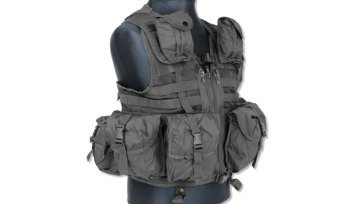 Mil-Tec - Modular Vest Reactor - MOLLE/PALS - Black - 10712102