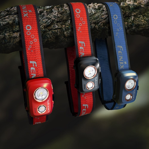 Fenix - Latarka czołowa LED HL32R-T - 800 lm - Czerwony / Czarny - 039-548
