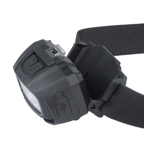 Mil-Tec - Latarka czołowa GC220 - 220 lm - Czarna - 15172300