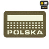 M-Tac - Naszywka Flaga Polska 50х80 - Laser Cut - Ranger Green / Fluo - 51007223