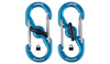 Nite Ize - S-Biner MicroLock Aluminum - 2 Pack -Niebieski LSBMA-03-2R6