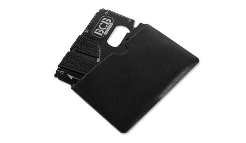 BCB - Survival-Karte Mini-Arbeitswerkzeug Schwarz - CM024B