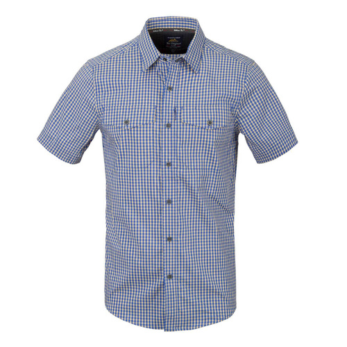 Helikon - Covert Concealed Carry Short Sleeve Shirt - KO-CCS-CB-C4 	Royal Blue Checkered -  