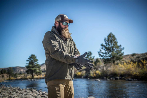 Helikon - Impact Duty Winter Mk2 Tactical Insulated Gloves - Black/Green - RK-ID2-NE-0201B