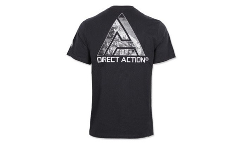 Direct Action - T-Shirt Logo D.A.® (#3) - Schwarz - TS-LDA3-CTN-BLK
