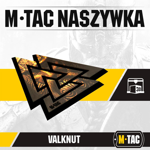 M-Tac - Naszywka 3D PVC Valknut - Czarny / Coyote - 51161205