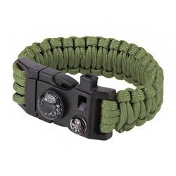 101 Inc. - Paracord Überleben Armband - 9" - OD Grün
