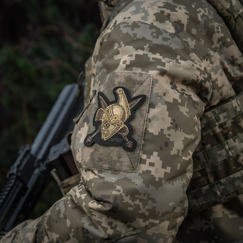 M-Tac - Naszywka Hełm Gladiatora - Haft - Cordura 500D - Złoty - 51374002