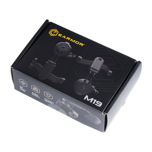 Earmor - Helmadapter für M32 Mark4 Gehörschützer - Schwarz - M19C MARK4
