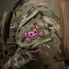 M-Tac - Naszywka Kitty Pink - Haft - Kokardka Żółto-Niebieska - Coyote - 51393005