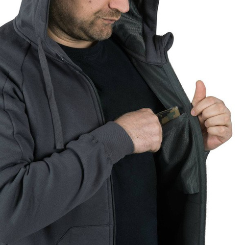 Helikon - Urban Tactical Hoodie Lite - FullZip - Gray - BL-ULF-CB-19