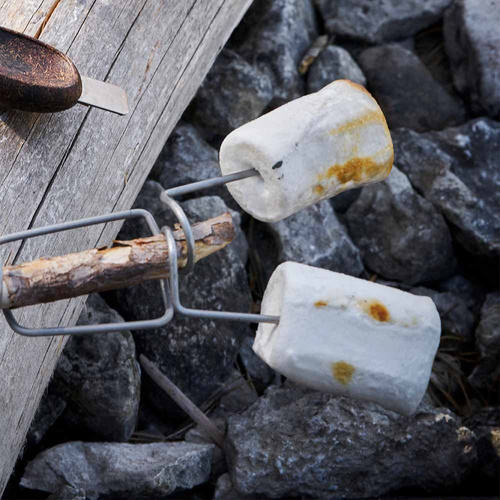 Light My Fire - Grandpa's FireFork 2er-Pack BIO Lagerfeuer-Spieße - SandyGreen / DustyPink - 2302011313