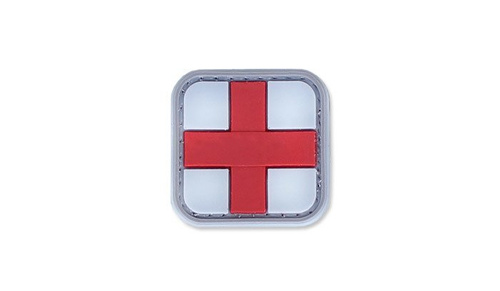 4TAC - Naszywka 3D - Medic Cross - Biało-czerwony