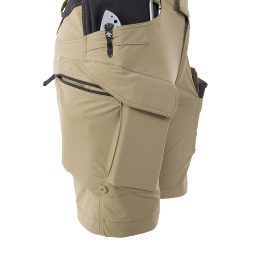 Helikon - Szorty damskie OTS® (Outdoor Tactical Shorts) 8.5" - Czarny / Shadow Grey - SW-OTS-VL-0135A