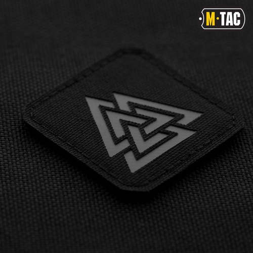 M-Tac - Laser cut Valknut square patch - Black / Grey - 51162211