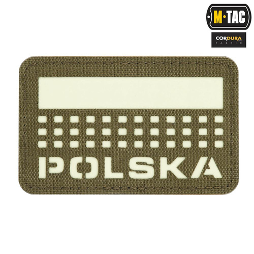 M-Tac - Flag patch Poland 50х80 - Laser Cut - Ranger Green / Fluo - 51007223