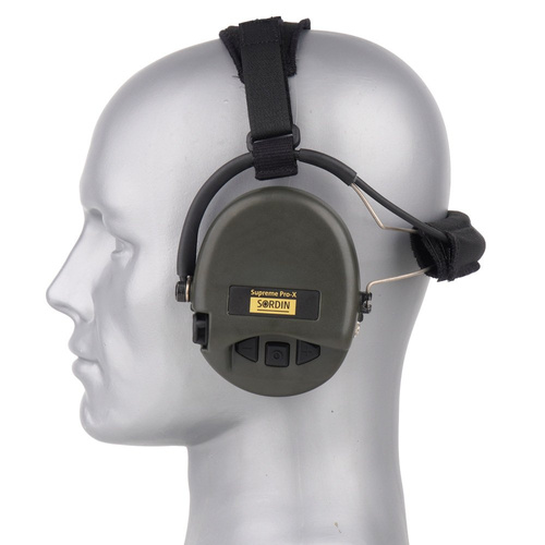 Sordin - Supreme Pro-X Neckband Earmuff - OD Green - 76302-X-S