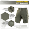 M-Tac - Spodenki taktyczne Aggressor Summer Flex - Army Olive - 20472062