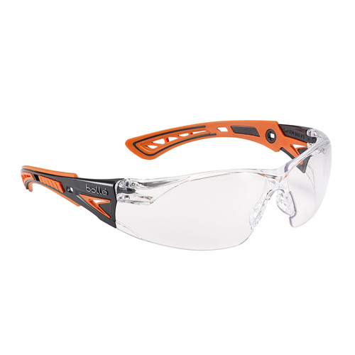 Bolle Safety - Rush+ Schutzbrille - Orange - RUSHPPSIO