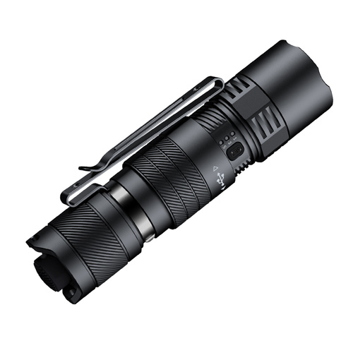 Fenix - Taktische LED-Taschenlampe PD26R ACE mit 1600 mAh Akku - 1300 lm - Schwarz - PD26R ACE