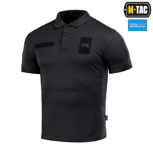 M-Tac - Polohemd Elite Tactical Coolmax - Schwarz - 80010002