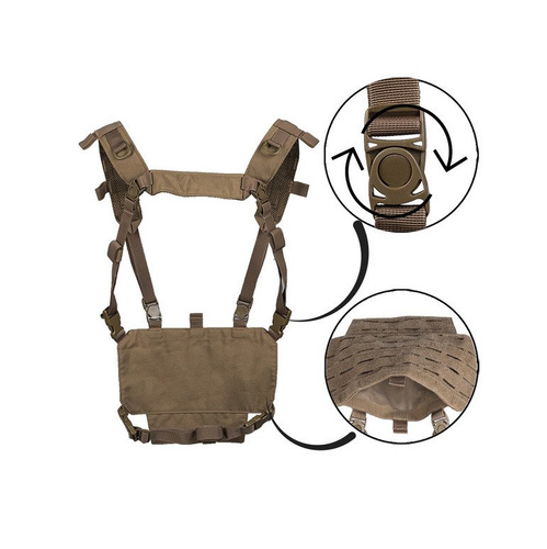 Mil-Tec - Leichtgewichtige Chest Rig - Schwarz - 13530402